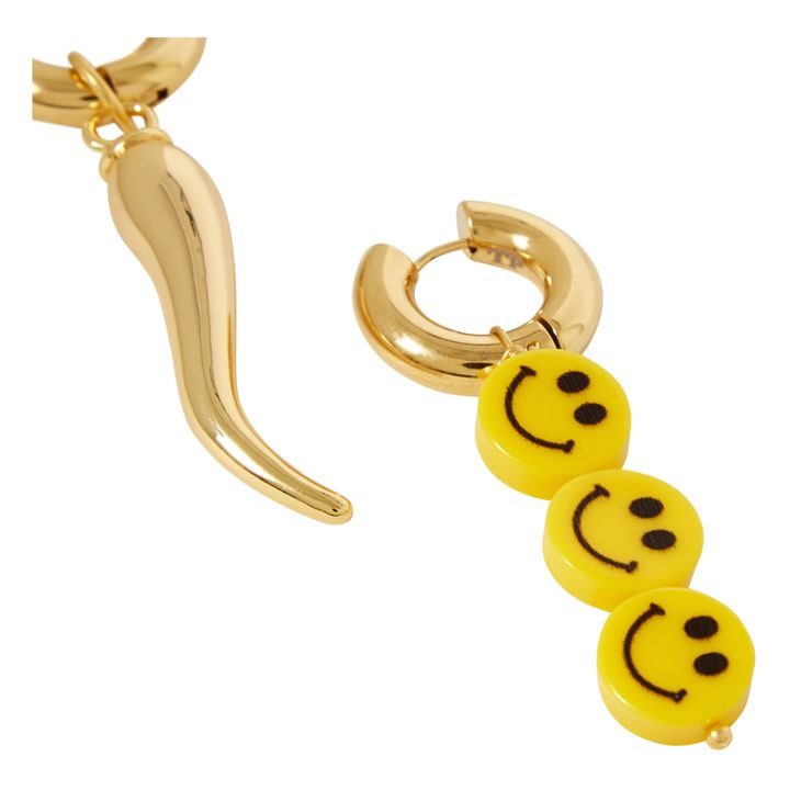 Smiley Face and Chilli Bracelet Gold- Product image n°5