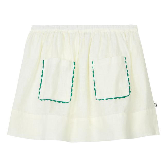 Linen Skirt Ecru