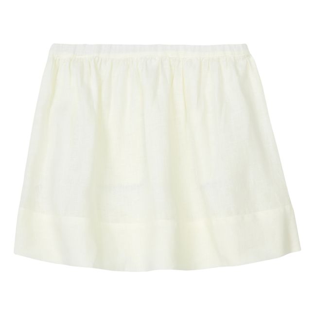 Linen Skirt Ecru