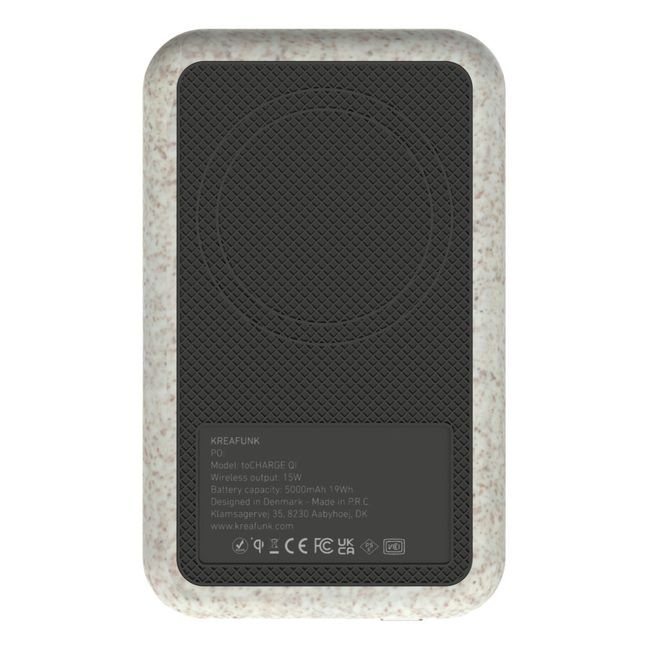 toCHARGE QI Wireless Phone Charger CARE Pearl grey