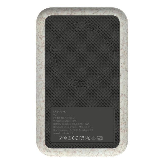 Chargeur sans fil de téléphone ToCHARGE QI CARE | Gris perle