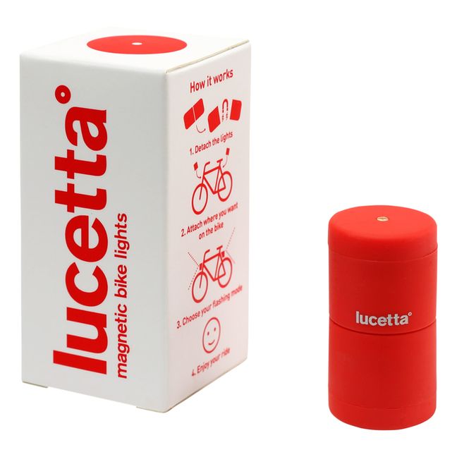 Lampada magnetica per bici Lucetta | Rosso