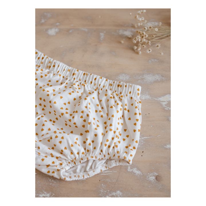 Tosca Jersey Mini Heart Bloomers | Mustard- Product image n°1