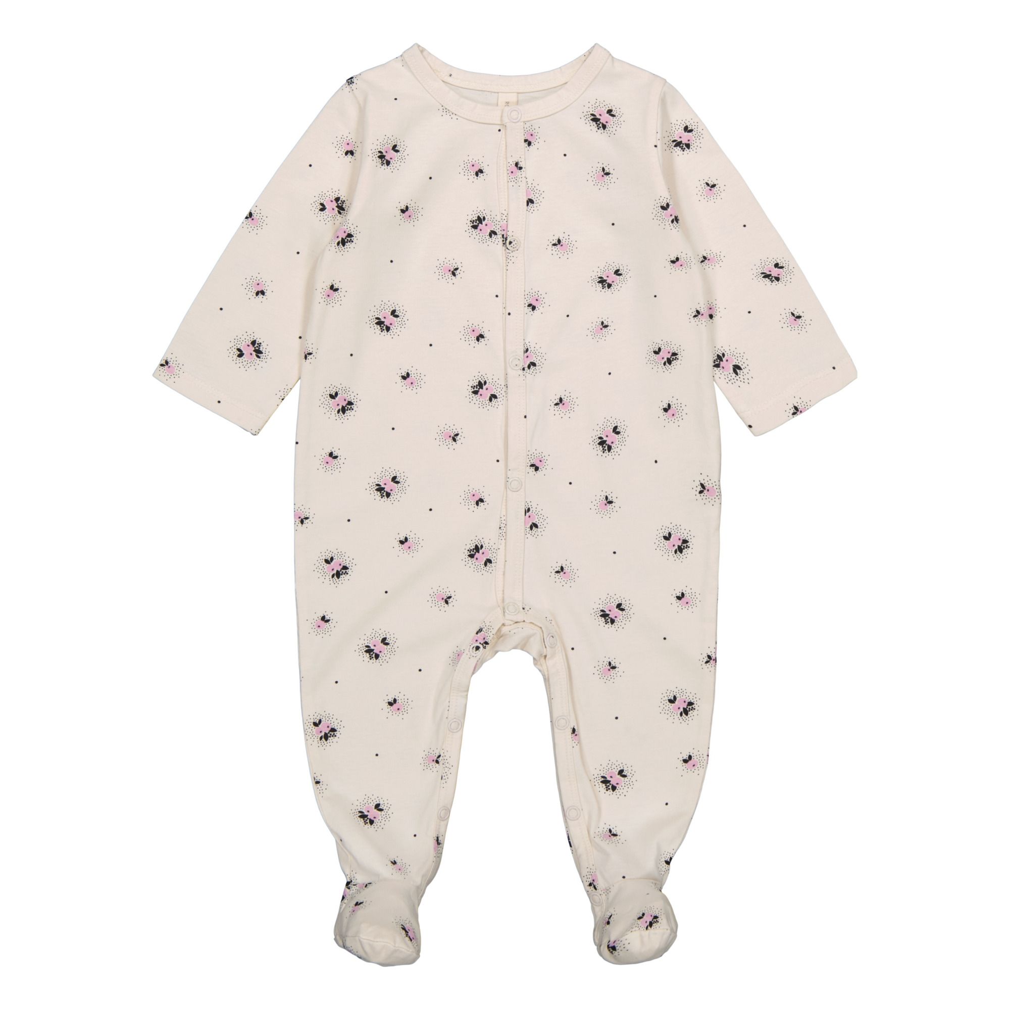 Amalia Jersey Apple Footed Pyjamas | Lilac- Product image n°0