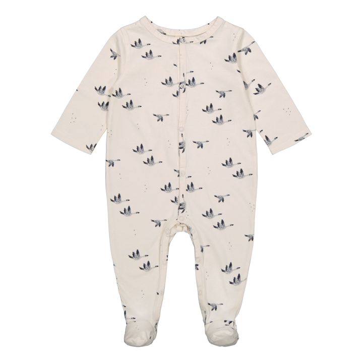 Amalia Jersey Goose Footed Pyjamas | Sand- Product image n°0