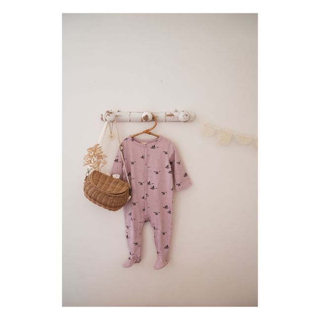 Amalia Jersey Goose Footed Pyjamas | Lilac