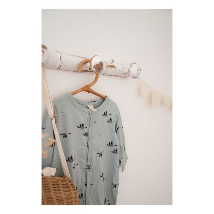 Amalia Jersey Goose Footed Pyjamas | Light blue- Product image n°2