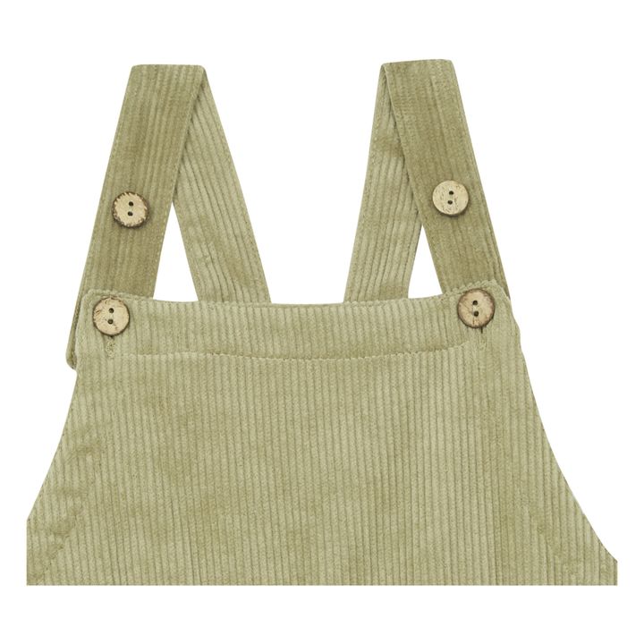 Xanthe Corduroy Overalls Olive green- Product image n°1