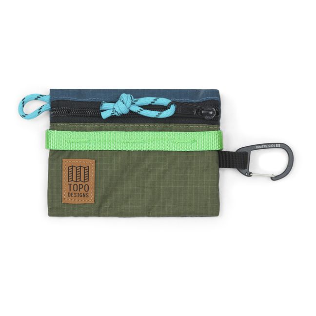 Mountain Recycled Nylon Pouch | Olive green