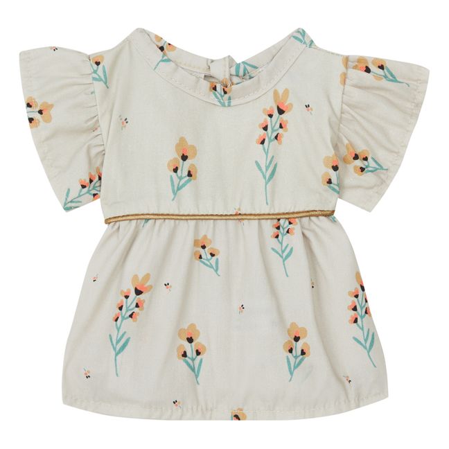 Vestido Daisy de algodón Flores Fluos para Gordis