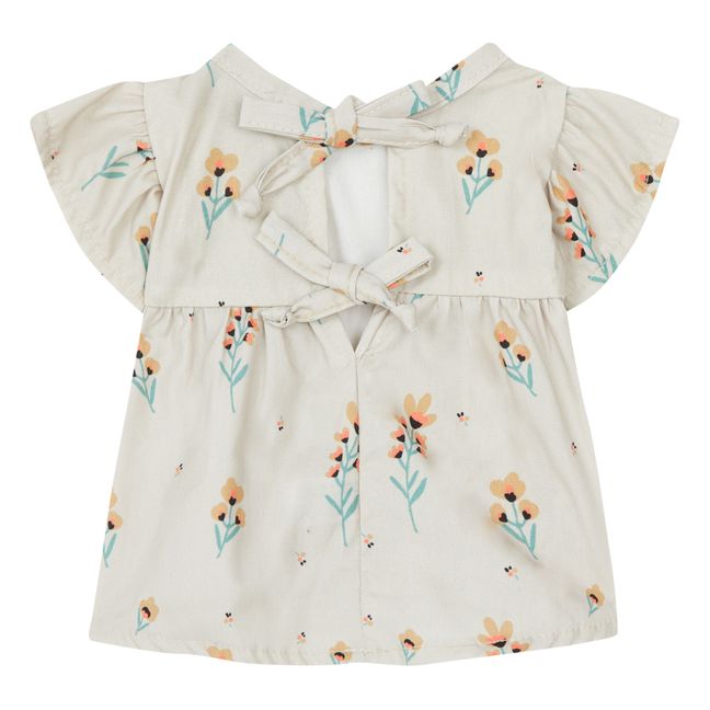Vestido Daisy de algodón Flores Fluos para Gordis