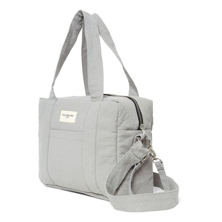 Mini Darcy Recycled Cotton Changing Bag | Grey- Product image n°1
