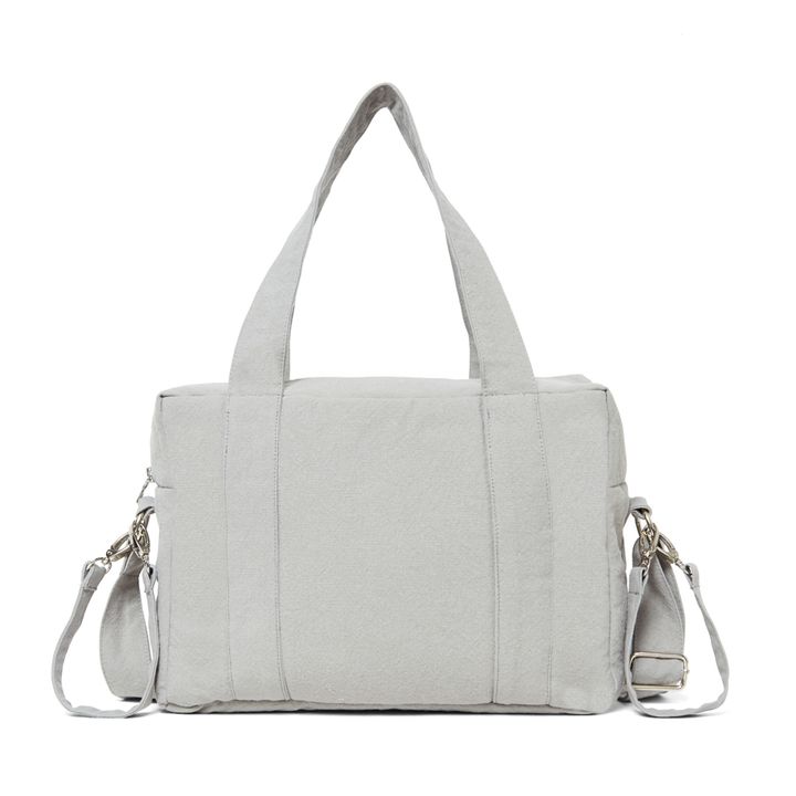 Mini Darcy Recycled Cotton Changing Bag | Grey- Product image n°2