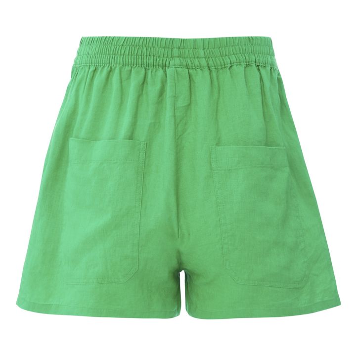 Basic Linen Shorts | Grün- Produktbild Nr. 4
