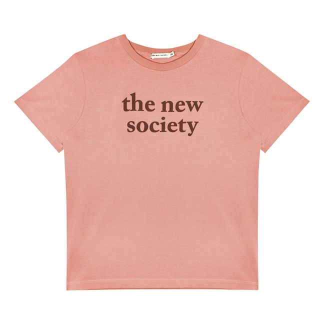 T-shirt Manches Courtes Logo Coton Bio Rose
