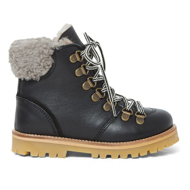 Winter Shearling Lined Boots Black