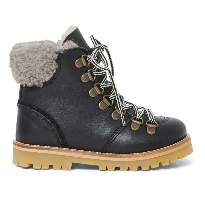 Winter Shearling Lined Boots | Black- Product image n°0