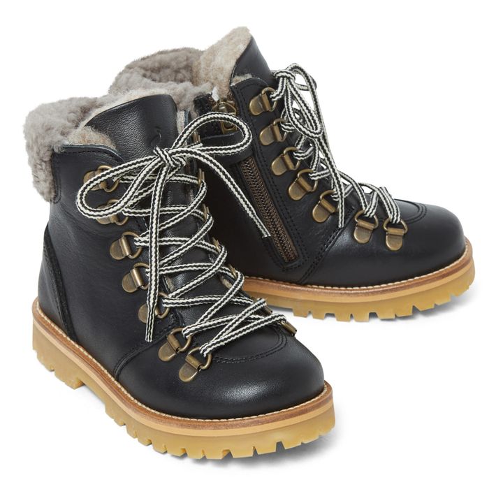 Winter Shearling Lined Boots Negro- Imagen del producto n°1