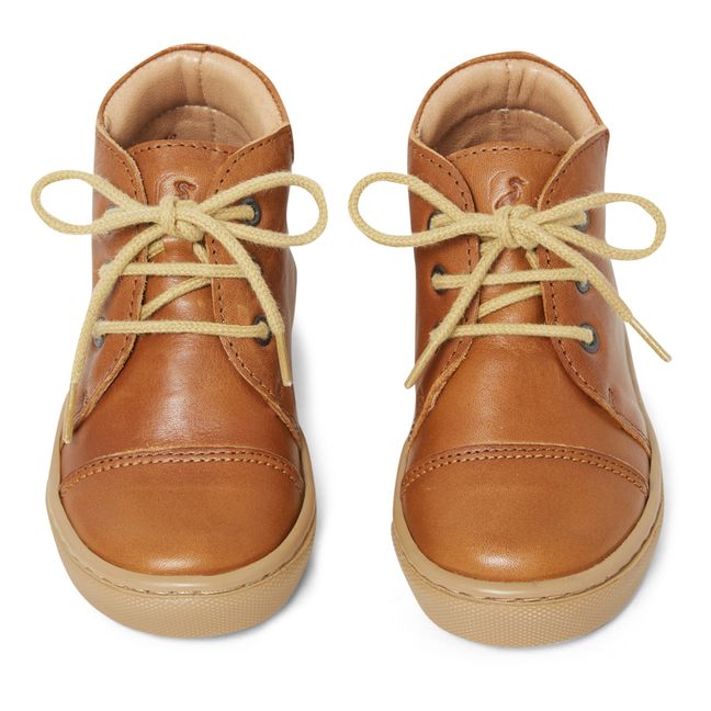 Kicks Low-Top Lace-Up Boots Coñac