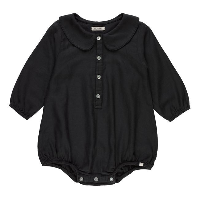 Pascoal Organic Cotton Baby Bodysuit | Black