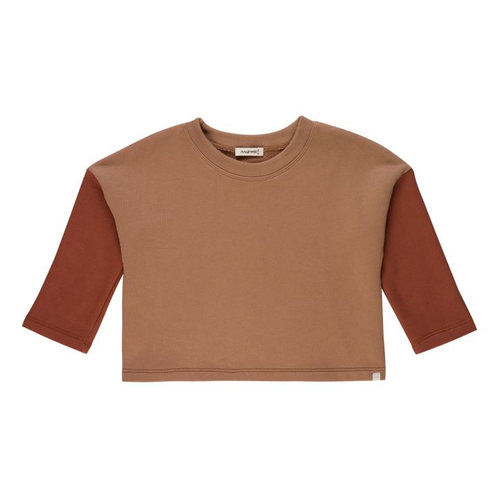 Eduardo Organic Cotton Sweatshirt | Beige- Imagen del producto n°0