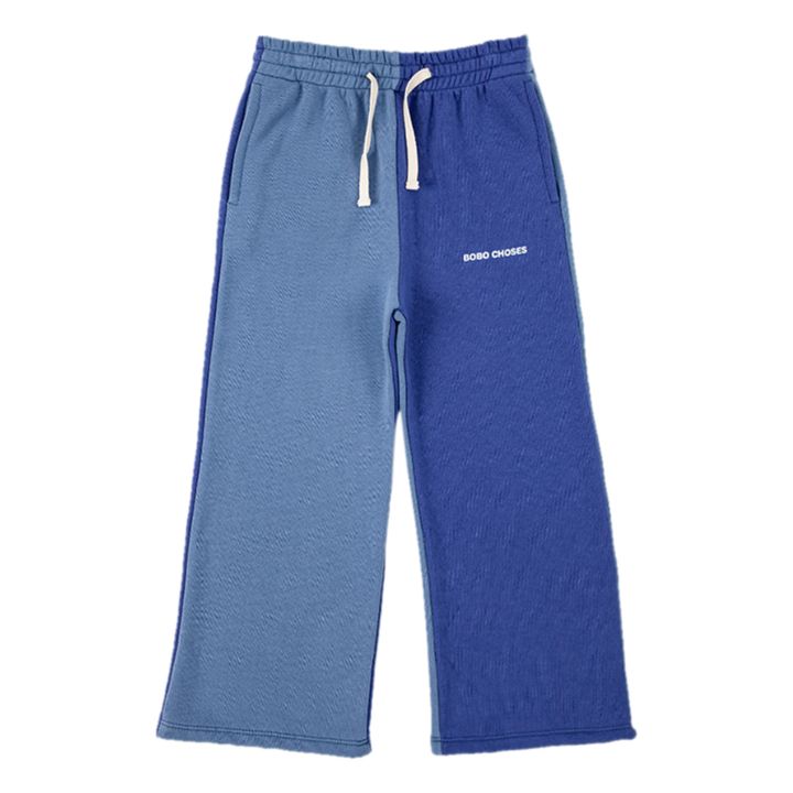 Organic Fleece Trousers - Fun Capsule  | Blue- Product image n°0