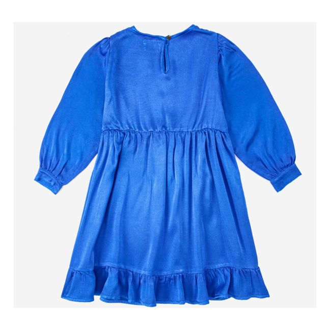 Satin Dress - Fun Capsule  | Blue