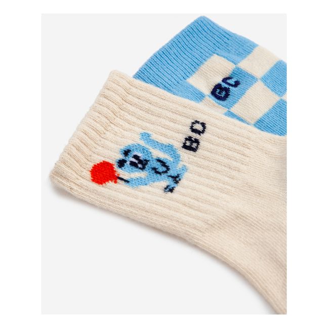 Two-Tone Socks - Set of 2 - Fun Capsule  | Azul