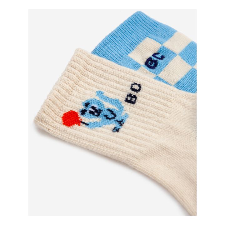Two-Tone Socks - Set of 2 - Fun Capsule  | Blue- Product image n°1