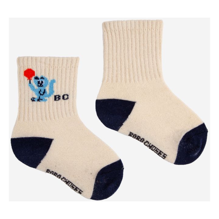 Two-Tone Socks - Set of 2 - Fun Capsule  | Blue- Product image n°2