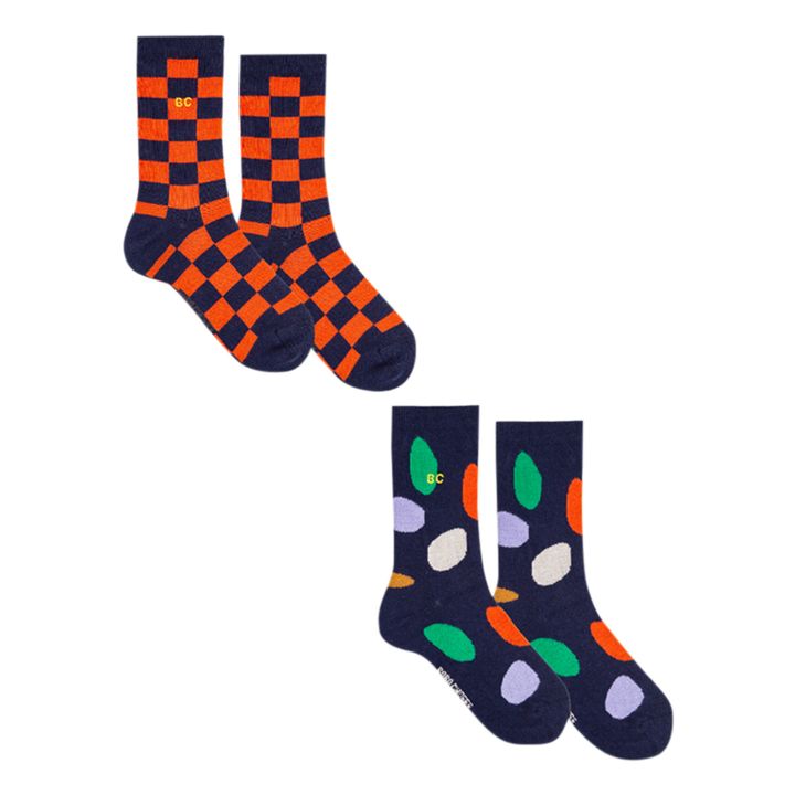 Socks - Set of 2 - Fun Capsule  | Midnight blue- Product image n°0