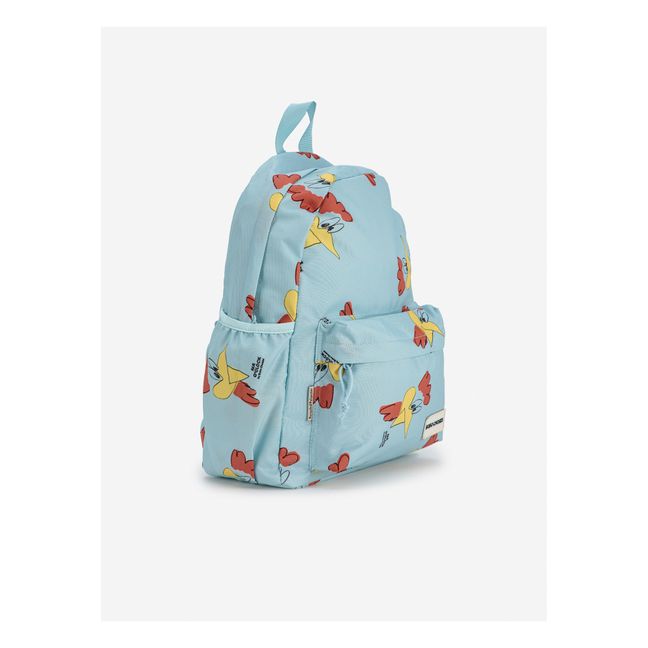 Recycled Material Rooster Backpack Light blue