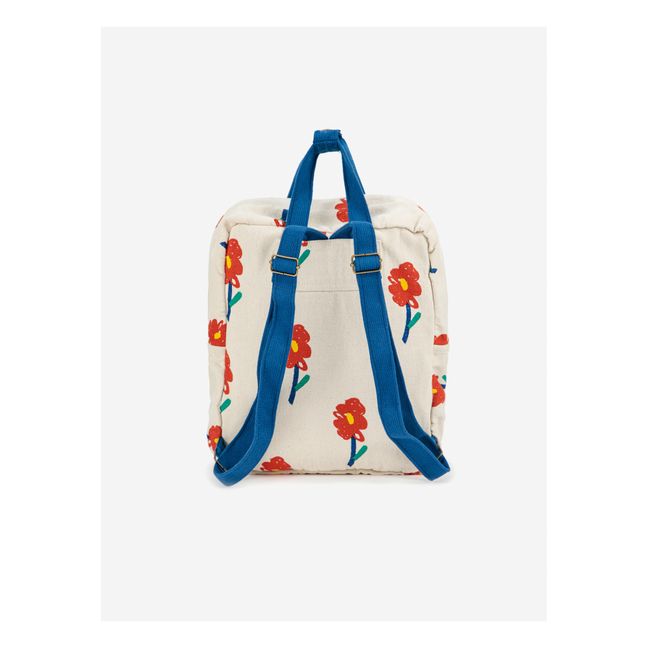 Small Floral Backpack Ecru