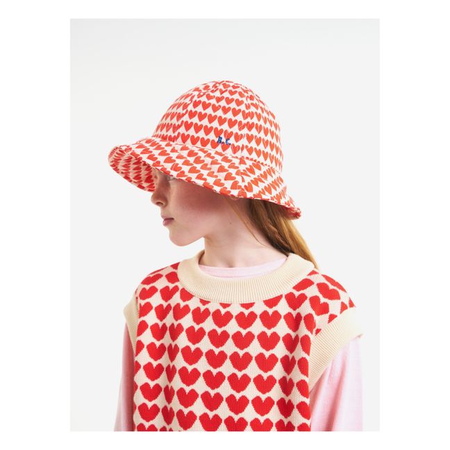 Chapeau Cœurs | Rouge
