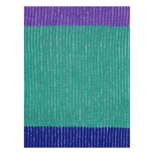 Bufanda cuello de canalé | Azul