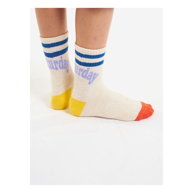 “Friturday” Socks | Ecru