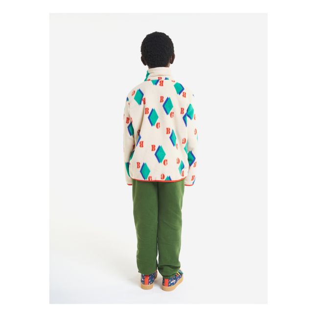 Recycled Polyester Polar Fleece Jacket | Ecru