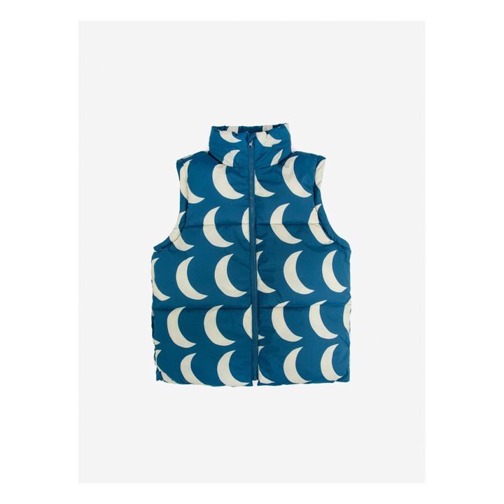 Doudoune Matières Recyclées Lunes | Bleu- Image produit n°5
