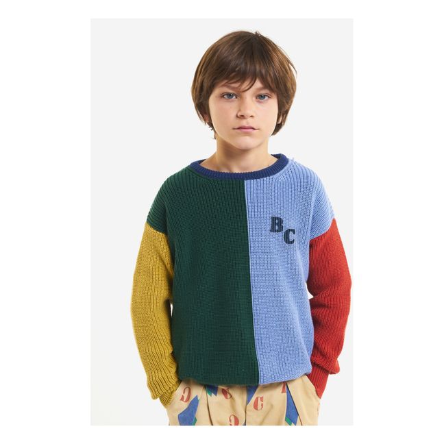 Pullover Colorblock | Blau