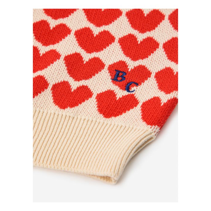 Ärmelloser Pullover Herzen | Rot- Produktbild Nr. 5
