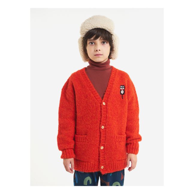 Strickjacke Katze | Rot
