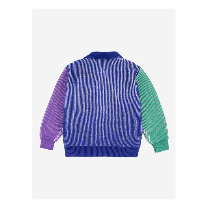 Ribbed Cardigan | Navy blue- Product image n°8