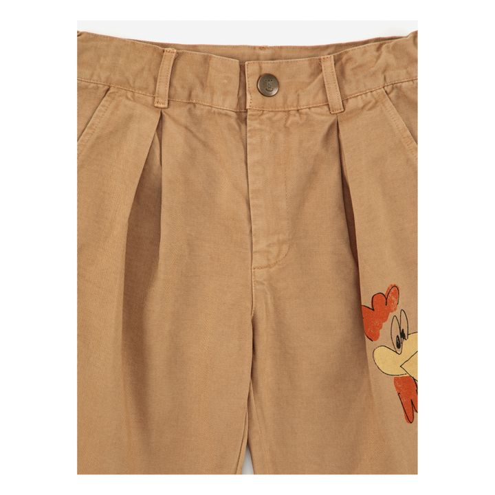 Pantalon Coton Responsable Bicolore Camel- Image produit n°5