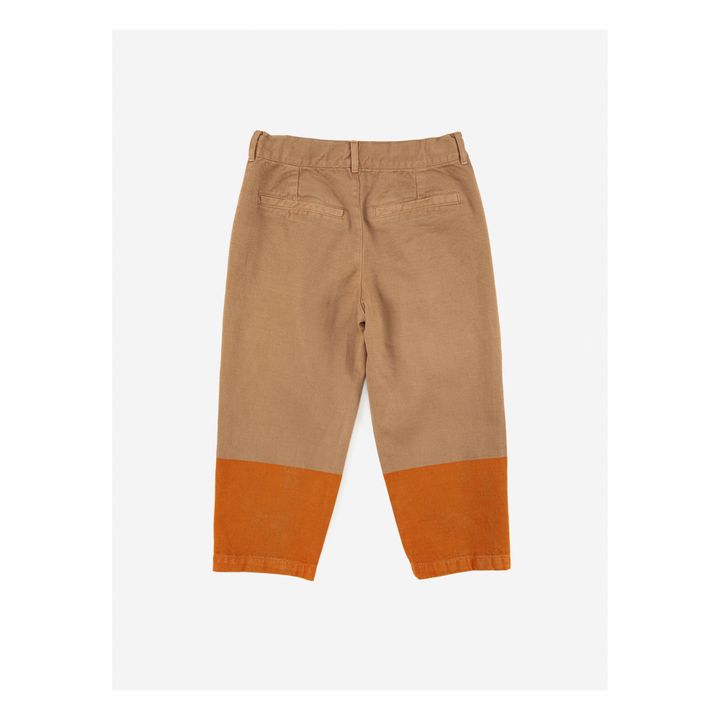 Pantalon Coton Responsable Bicolore Camel- Image produit n°8