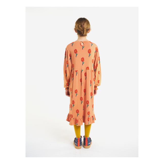 Floral Midi Dress | Orange