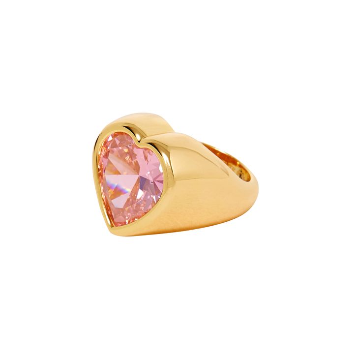 Big Heart Ring Pink- Product image n°1