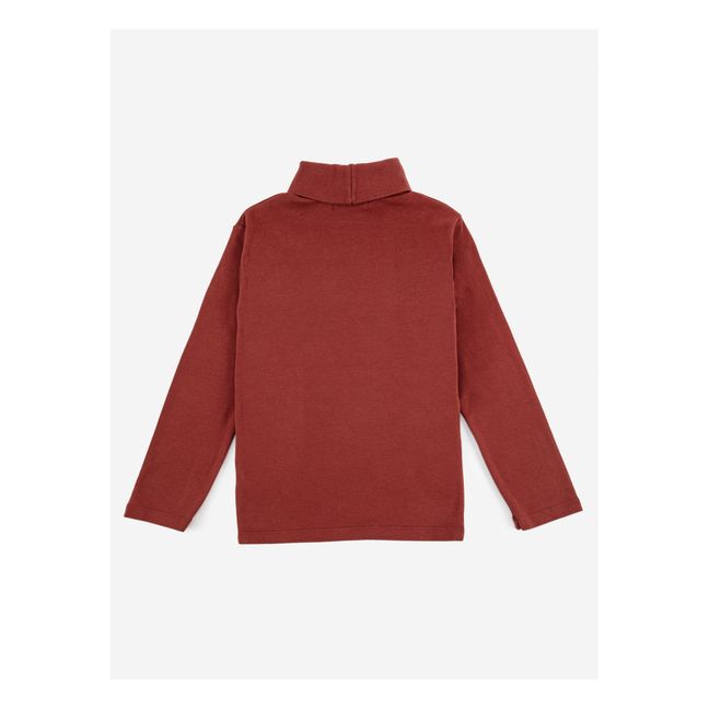 Ribbed Organic Cotton “Forever Now” Turtleneck | Burgundy