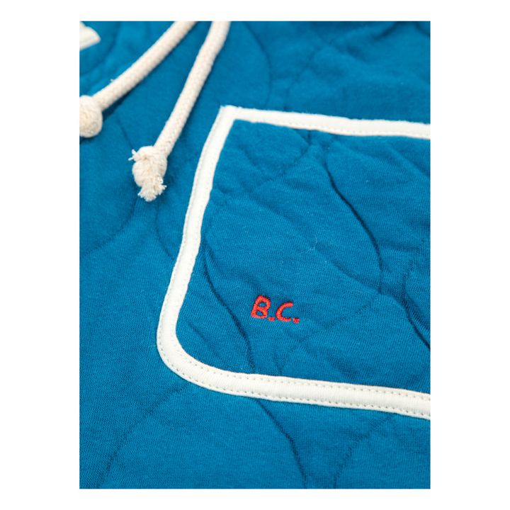 Pantalon Coton Bio Matelassé Bleu- Image produit n°5