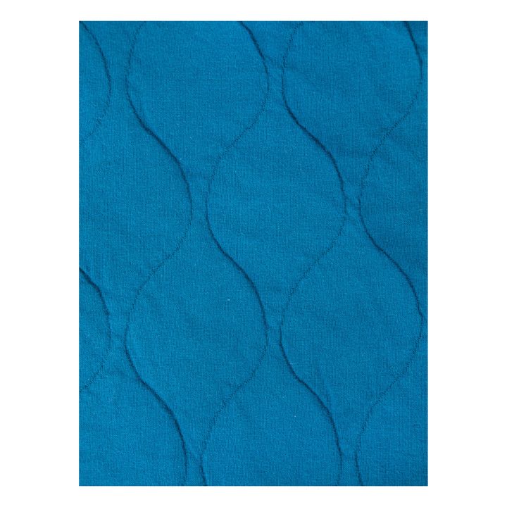 Pantalon Coton Bio Matelassé Bleu- Image produit n°6