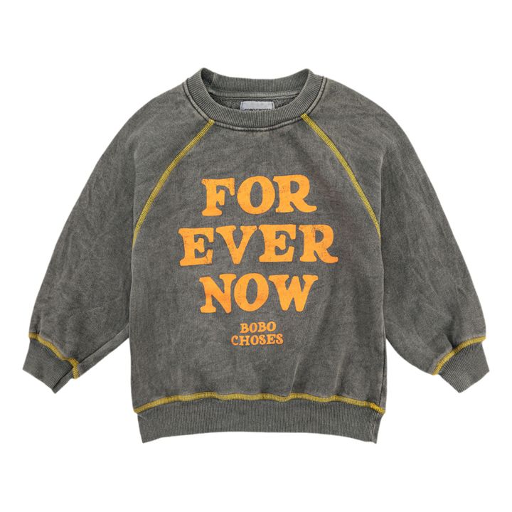 Sweatshirt aus Bio-Baumwolle "Forever Now" | Grau Meliert- Produktbild Nr. 0